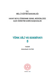 Türk dili ve edebiyyatı 5